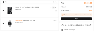 Xiaomi 14T Pro 512GB + Watch S3 por $15,300
