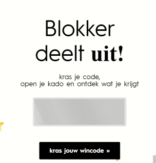 €2,50 korting bij Blokker dmv krascode