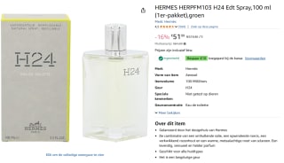 HERMES H24 Edt Spray,100 ml voor €41,99 dmv code met Amazon prime