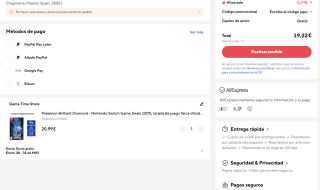 Pokemon Brilliant Diamond Nintendo Switch por solo 19,22€