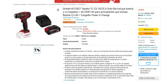 Taladro TC-CD 18/35 Einhell por solo 29,95€