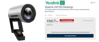 Yealink UVC30 Desktop - Conferentiecamera voor €69,94 bij Officeeasy