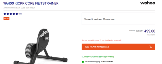 Wahoo Kickr Core voor €499 bij Futurumshop