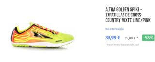 Zapatillas de Cross para Hombre Altra Golden Spike por 39.99€