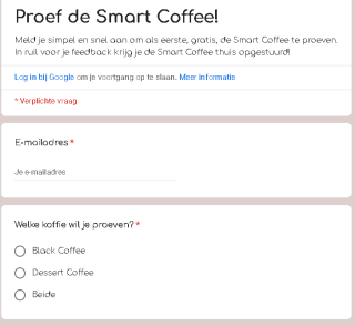 Gratis sample oploskoffie