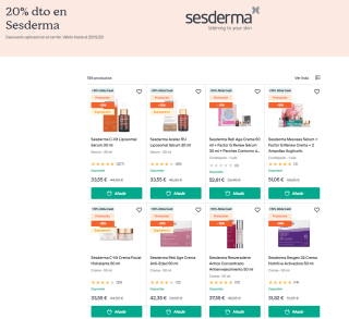 20% dto en SESDERMA desde Atida Mifarma
