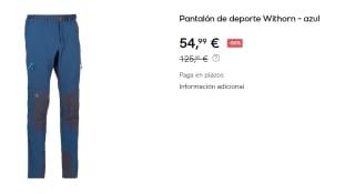 Pantalón de Hombre Ternua Withorn por 54.99€
