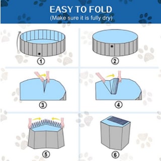 Piscina para perros Toozey con válvula S/80cm 14,99€