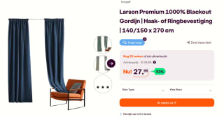 Larson Premium 1000% Blackout gordijnen voor €27,95 bij iBOOD