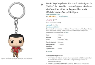 Llavero Funko Pop, Keychain: Shazam 2 por 4,35€
