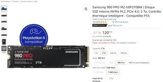 Disco duro Samsung 980 Pro M.2 PCIe Gen4 NVME 2TB por 114,99€