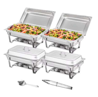 Lot de 6 Chauffe-Plats Buffet Chauffant Vevor à 124,39€