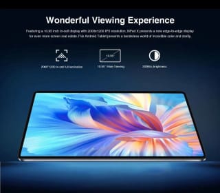 Tablet 11", 2000 x 1200 FHD, G99 MTK, android 13, 8 GB RAM, 128 ROM, 20 MP, carga rápida por 154,89€