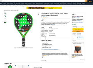 Pala StarVie Brava 8.2 Soft por solo 49,95€