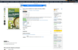 5 bricks de crema de calabacín Knorr con queso de cabra por 5,08€ 500ML/brick por solo 5,08€