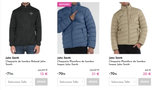 Oferta hasta 80% descuento en ropa y calzado marca John Smitch