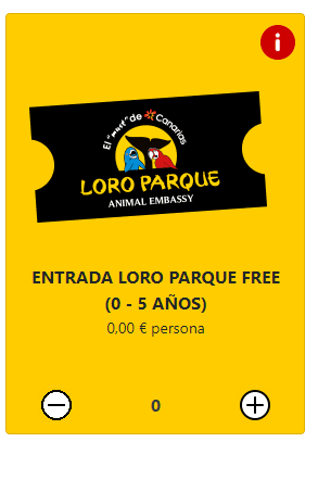 Entrada Gratis para niños menores de 5 años