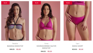 Sample sale items voor €3,50 bij Sapph
