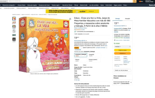 Educa Érase una Vez La Vida Juego de Mesa Familiar Educativo con más de 300 Preguntas y respuestas sobre anatomía y biología a solo 10,66€