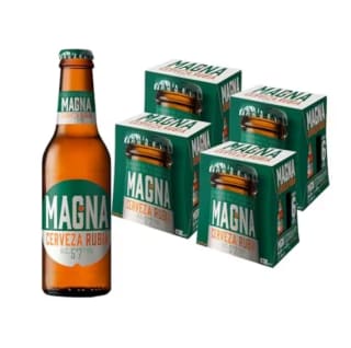 San Miguel Magna Cerveza Dorada Lager 24 Botellas x 250ml 5.7% por 11,69€
