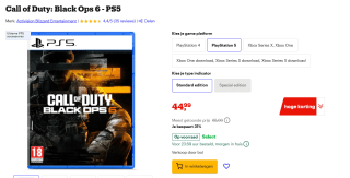 Call of Duty: Black Ops 6 voor €44,99 bij Bol