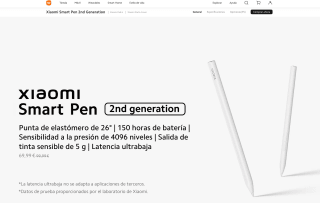 Xiaomi Smart Pen 2nd Generación por 69,99€