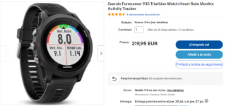 Reloj Garmin Forerunner 935 por 219.95€