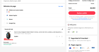 Xiaomi Redmi Watch 3 Active por solo 26€