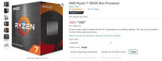 Procesador AMD Ryzen 7 5800X por 166,03€