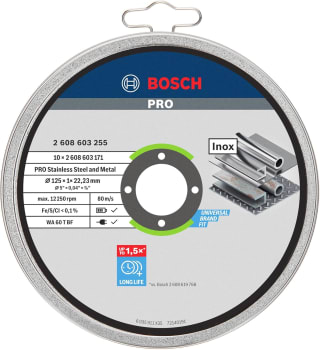 Bosch Professional X-LOCK Doorslijpschijven PRO Stainless Steel and Metal 10 stuks voor €6,09 bij Amazon