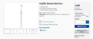 Cepillo dental eléctrico por 5,50€