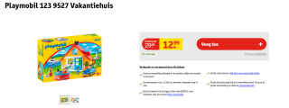 Playmobil 123 9527 Vakantiehuis voor €12,99 bij Kruidvat