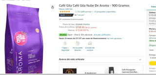 Café Gila Nube De Aroma 900 gr por $189
