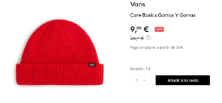 Gorro Vans Core por 9.99€