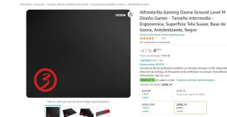 Alfombrilla Gaming Ozone Ground Level M - Diseño Gamer por 4,69€