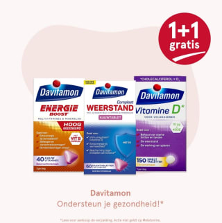 Davitamon 1+1 gratis bij Etos