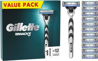 Gillette Mach3 Máquinilla de Afeitar Hombre + 12 Cuchillas de Recambio por 24,99€