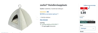 zoofari® Huisdierslaapplaats met antislip voor €5,99 in de Lidl webshop