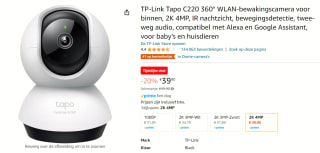 TP-Link Tapo C220 Bolvormig IP-beveiligingscamera voor €39,90 bij Amazon