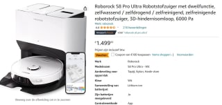 Roborock S8 Pro Ultra Robotstofzuiger met dweilfunctie voor €1.399