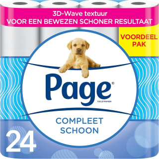 Page Compleet Schoon Toiletpapier 24 rollen voor €7,59 bij Amazon