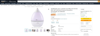 Umidificador de Ar da Wap, modelo Air Flow com Luminária - R$ 172,00
