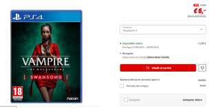 Vampire: the Masquerade Swansong - PS4 por solo 6€