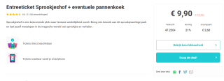Entreeticket voor attractiepark Sprookjeshof voor €9,90 via Tripper