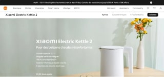 Bouilloire électrique Xiaomi Electric Kettle 2 - EU, 1.7L à 19,99€