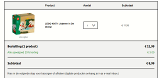 Lego IJsberen in de winter voor €8,99 bij Kruidvat