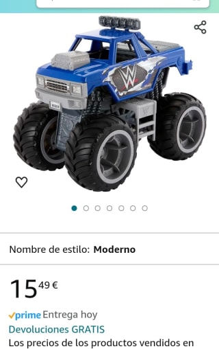 Mattel Wrekkin Slam Crusher Monster Truck por 15,49€.