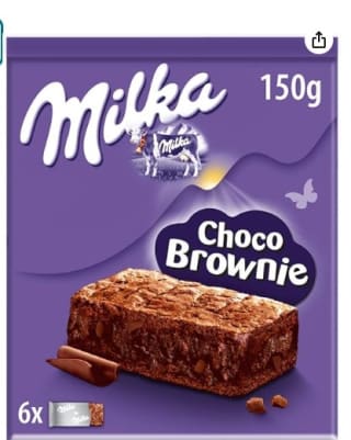 Milka Choco Brownie Bizcocho de Chocolate por 1,82€