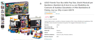 Lego Friends Toerbus van popster (42619) voor €50,99 bij Amazon Italië