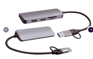 5 in 1 Hub met USB-C- 2 stuks voor €21,95 bij Ibood